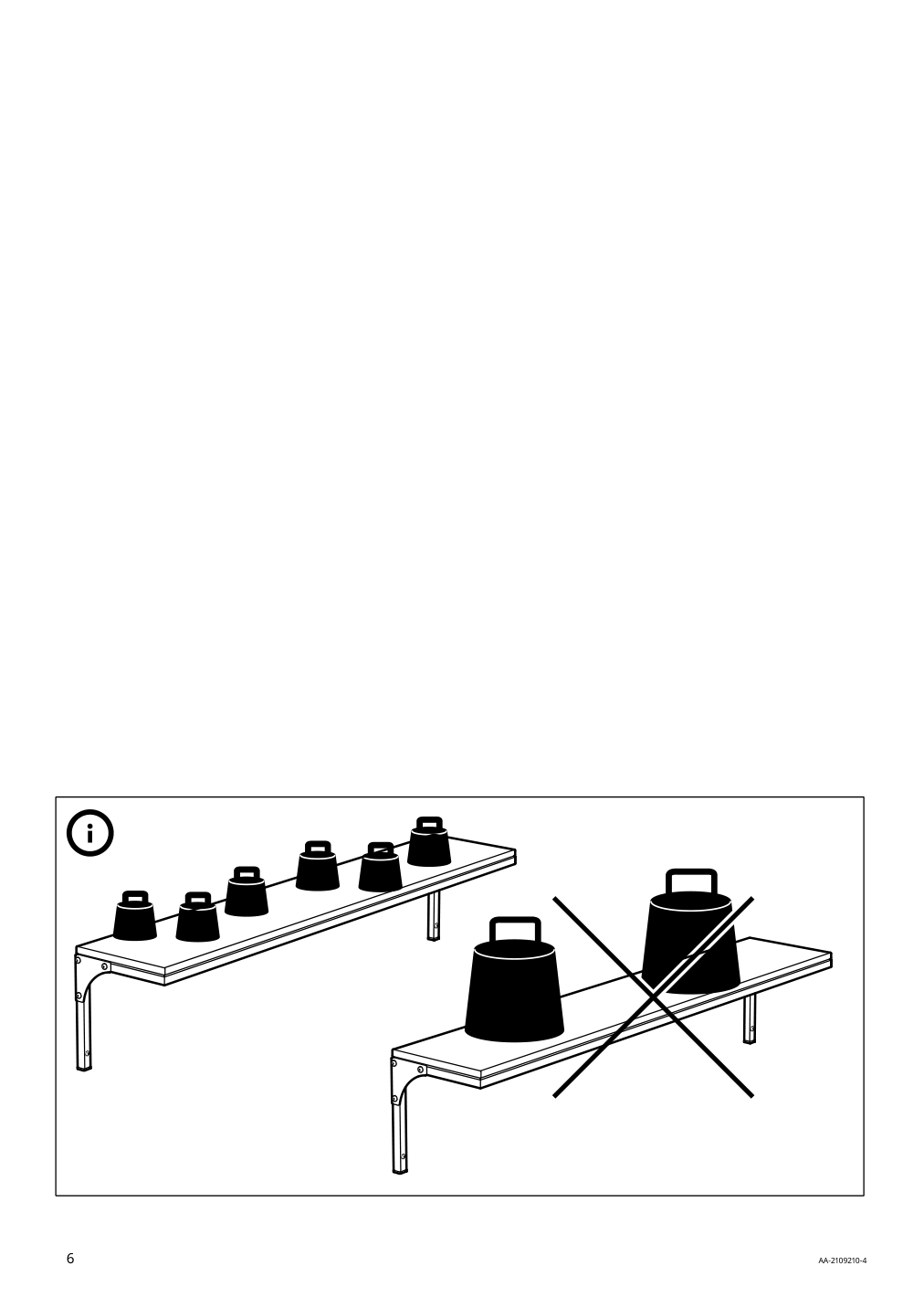 Assembly instructions for IKEA Fjaellbo wall shelf black | Page 6 - IKEA FJÄLLBO wall shelf 804.212.47