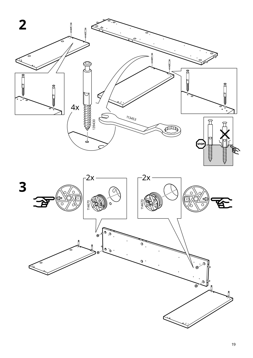 Assembly instructions for IKEA Flekke daybed frame with 2 drawers black brown | Page 19 - IKEA FLEKKE daybed with 2 drawers/2 mattresses 094.280.31