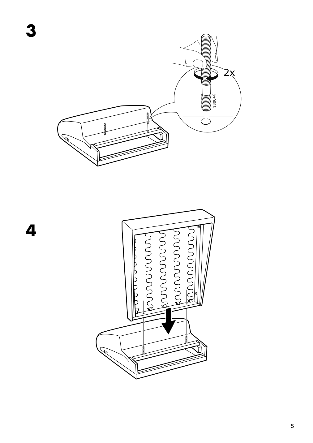 Assembly instructions for IKEA Flinshult armchair gunnared dark gray | Page 5 - IKEA FLINSHULT armchair 605.050.21