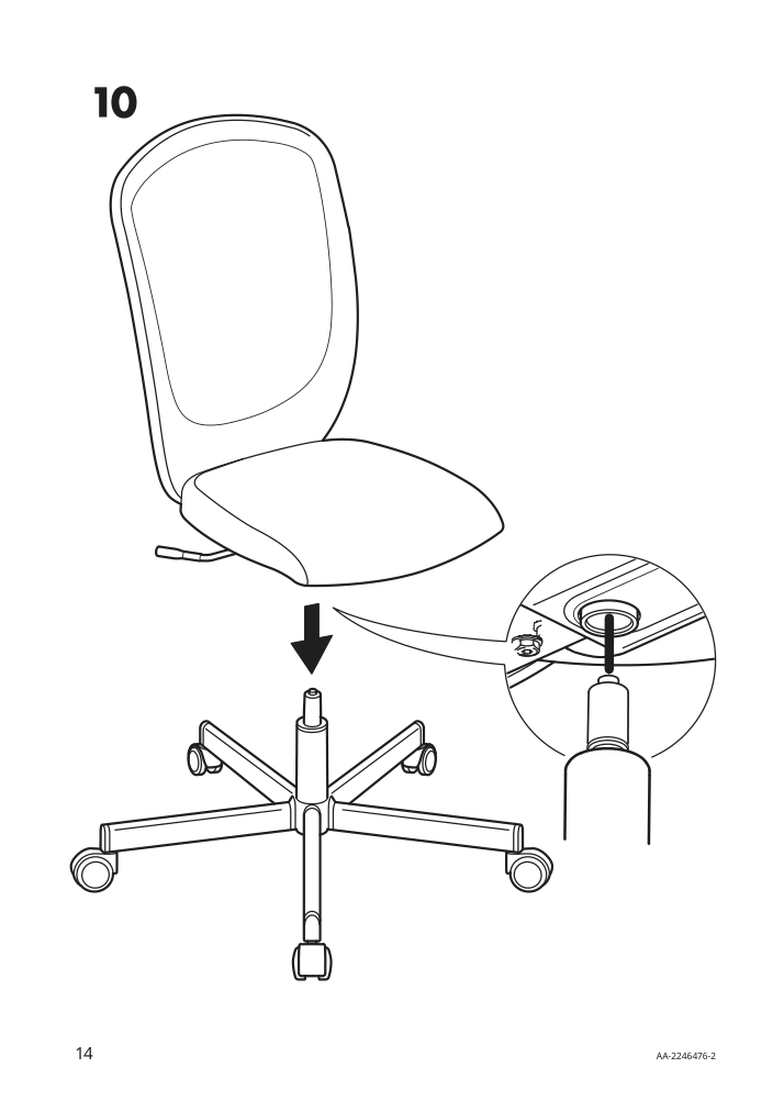 Assembly instructions for IKEA Flintan office chair black | Page 14 - IKEA FLINTAN office chair with armrests 894.244.68