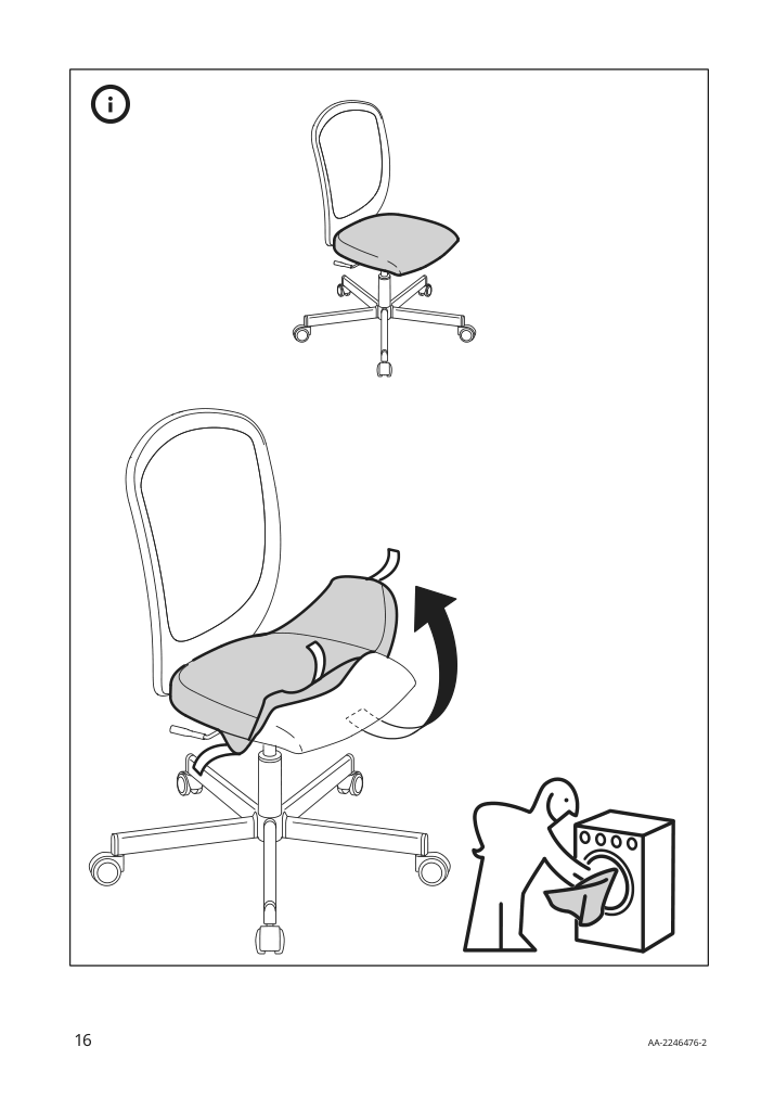 Assembly instructions for IKEA Flintan office chair black | Page 16 - IKEA FLINTAN office chair with armrests 894.244.68