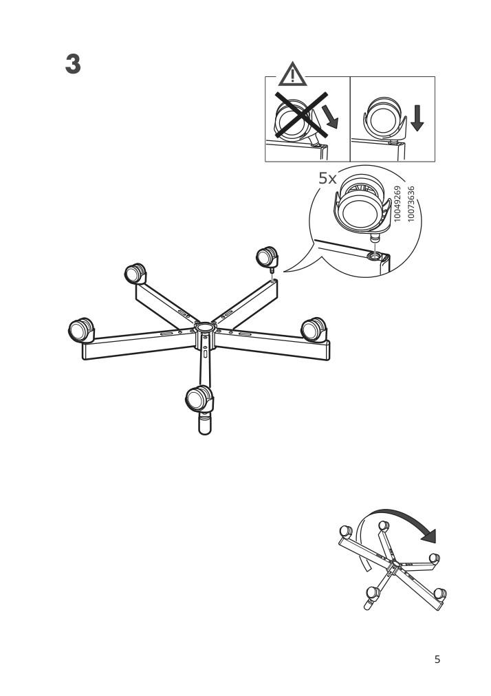 Assembly instructions for IKEA Flintan office chair black | Page 5 - IKEA FLINTAN office chair with armrests 894.244.68