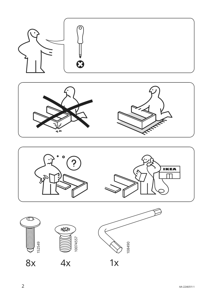 Assembly instructions for IKEA Flintan pair of armrests black | Page 2 - IKEA FLINTAN pair of armrests 104.890.33