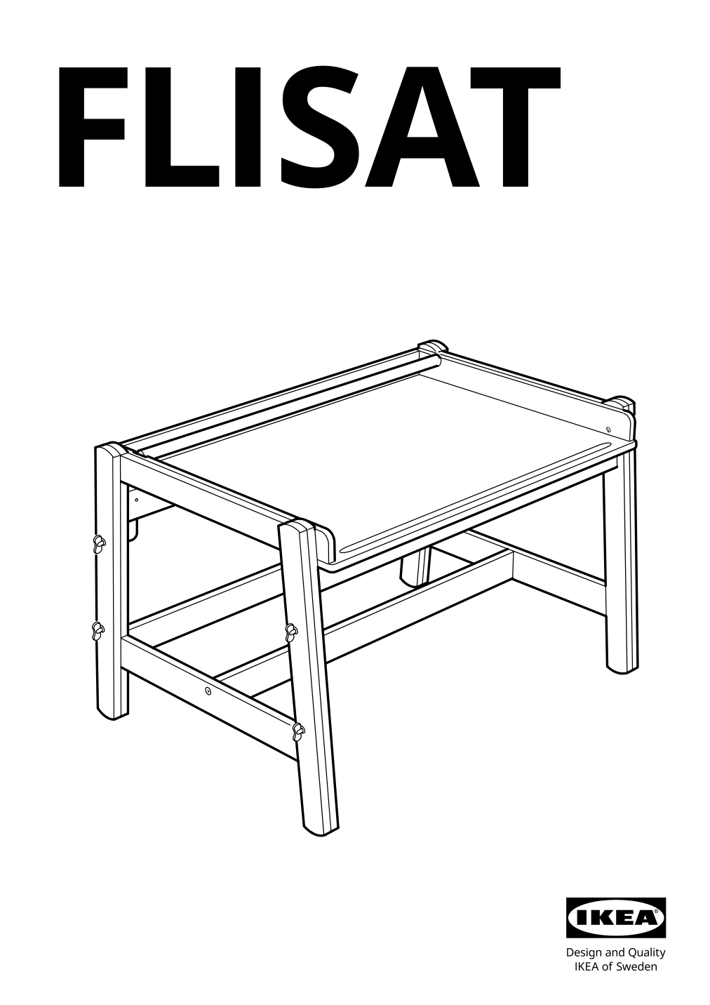 Assembly instructions for IKEA Flisat childrens desk adjustable | Page 1 - IKEA FLISAT children's desk 202.735.94