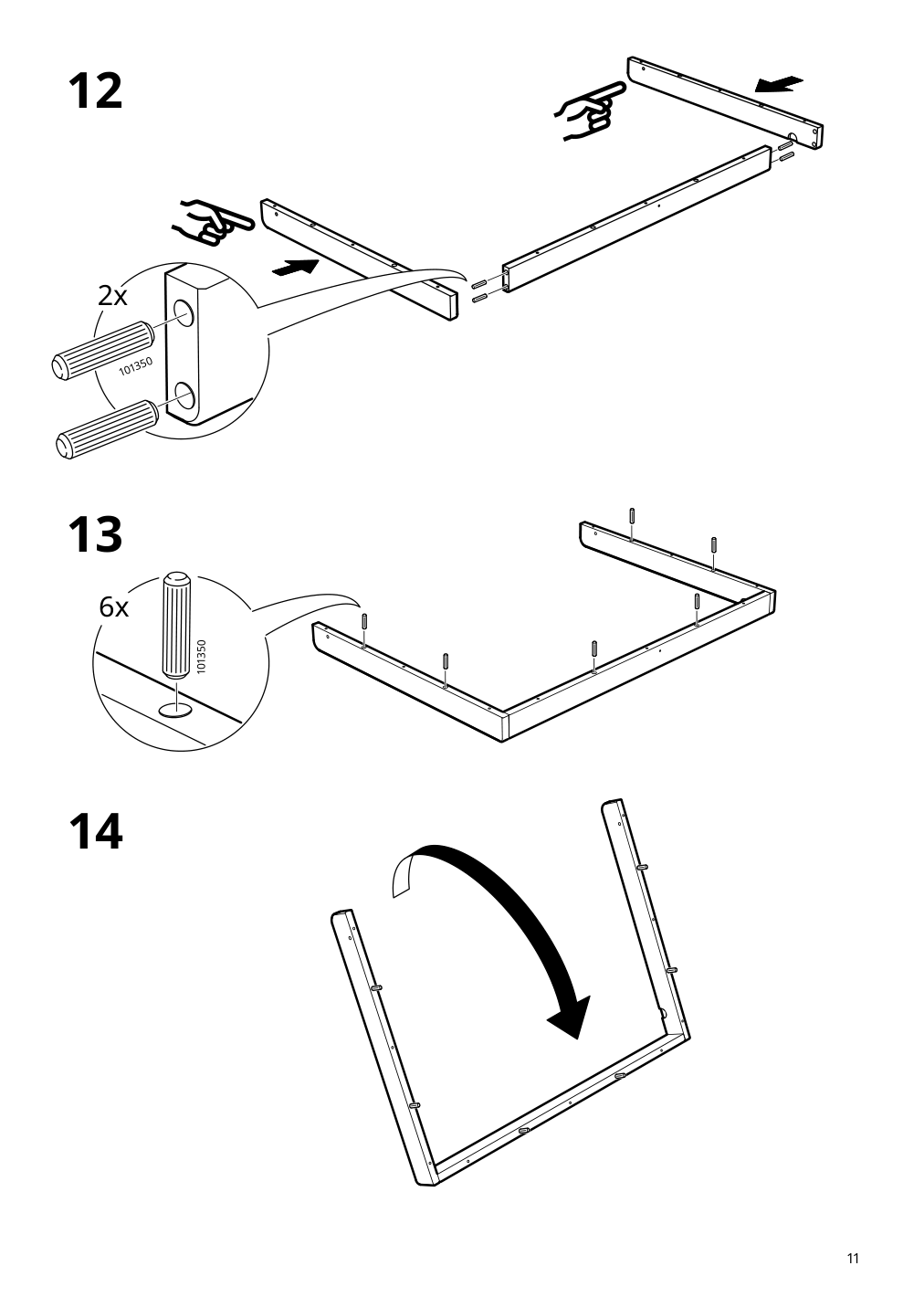 Assembly instructions for IKEA Flisat childrens desk adjustable | Page 11 - IKEA FLISAT children's desk 202.735.94