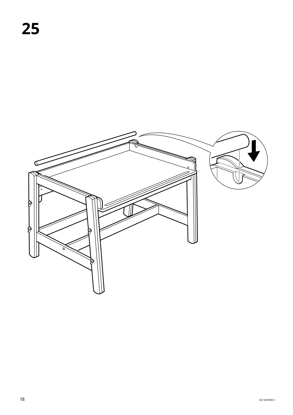 Assembly instructions for IKEA Flisat childrens desk adjustable | Page 18 - IKEA FLISAT children's desk 202.735.94