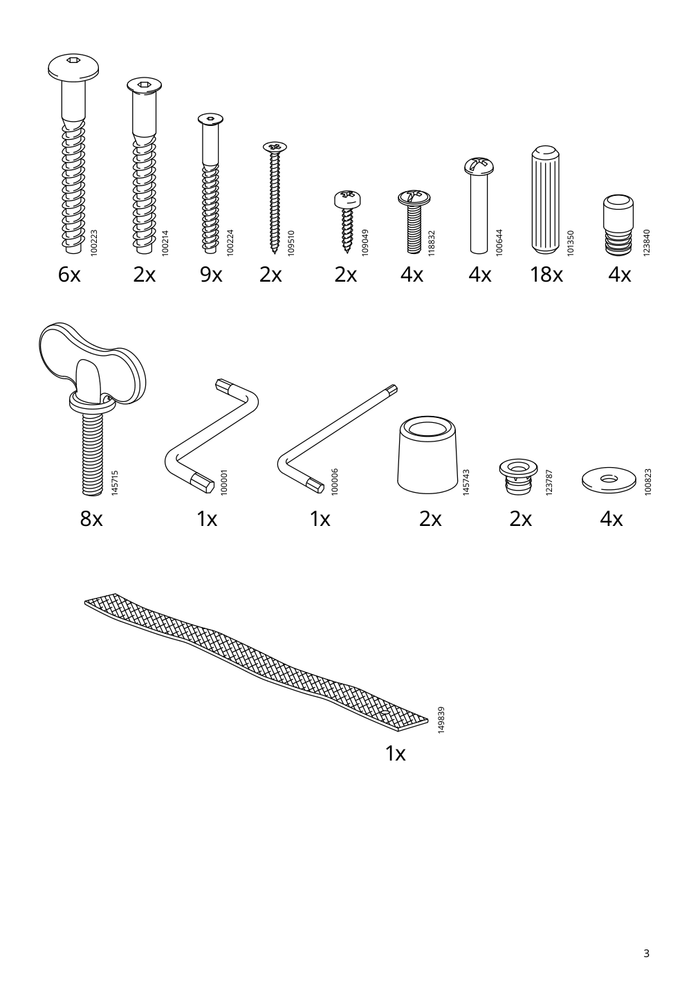 Assembly instructions for IKEA Flisat childrens desk adjustable | Page 3 - IKEA FLISAT children's desk 202.735.94