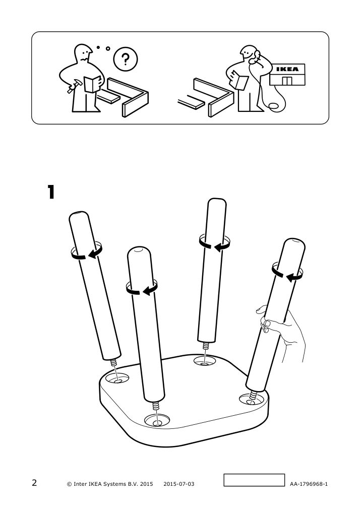 Assembly instructions for IKEA Flisat childrens stool | Page 2 - IKEA FLISAT children's stool 402.735.93