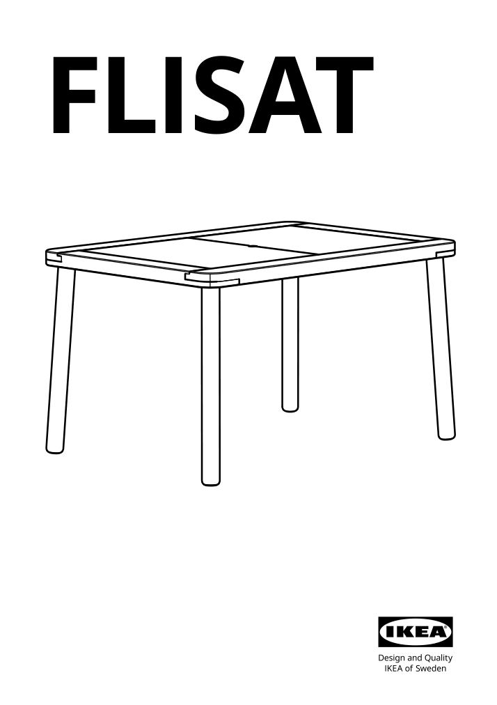 Assembly instructions for IKEA Flisat childrens table | Page 1 - IKEA FLISAT children's table 502.984.18