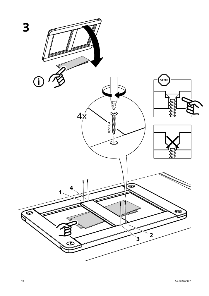 Assembly instructions for IKEA Flisat childrens table | Page 6 - IKEA FLISAT children's table 502.984.18