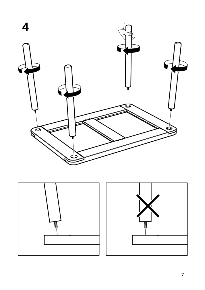 Assembly instructions for IKEA Flisat childrens table | Page 7 - IKEA FLISAT children's table 502.984.18