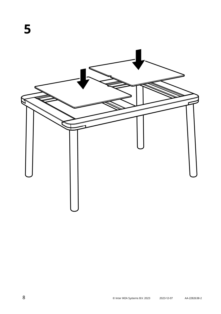 Assembly instructions for IKEA Flisat childrens table | Page 8 - IKEA FLISAT children's table 502.984.18