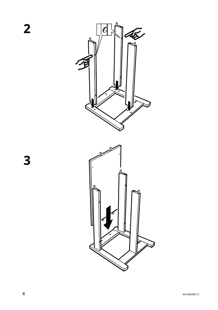 Assembly instructions for IKEA Flisat childs bench adjustable | Page 4 - IKEA FLISAT child's bench 802.907.79