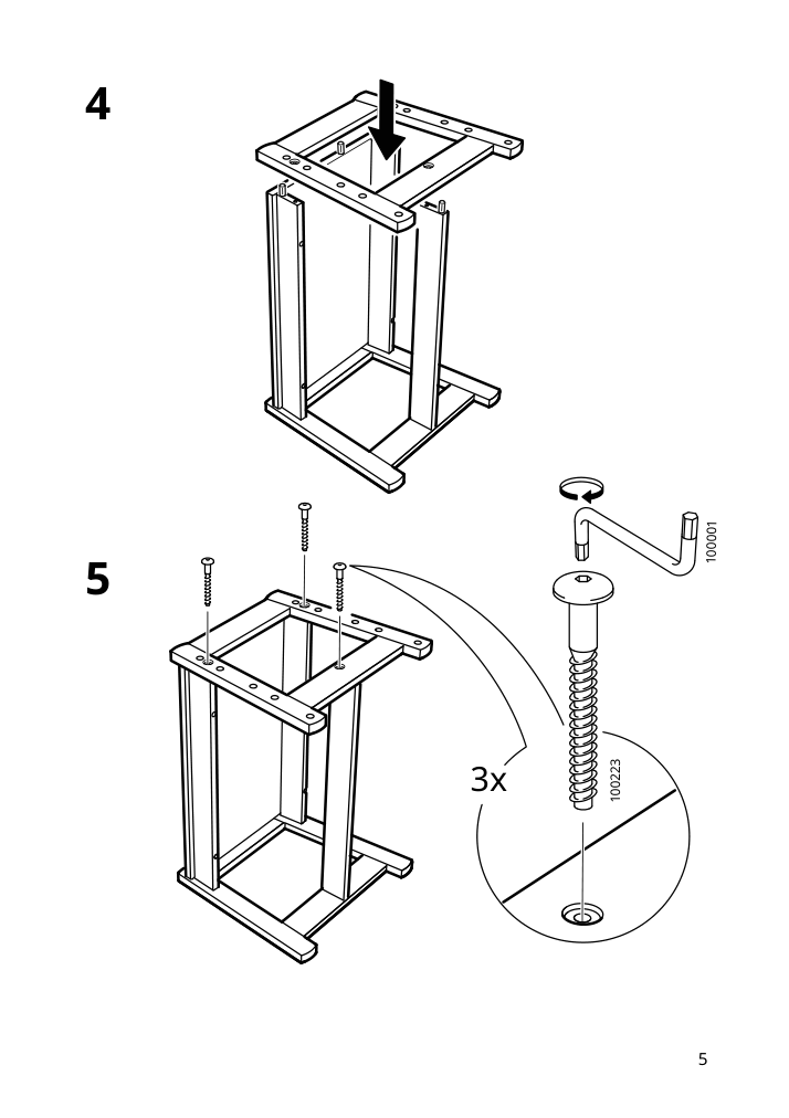 Assembly instructions for IKEA Flisat childs bench adjustable | Page 5 - IKEA FLISAT child's bench 802.907.79