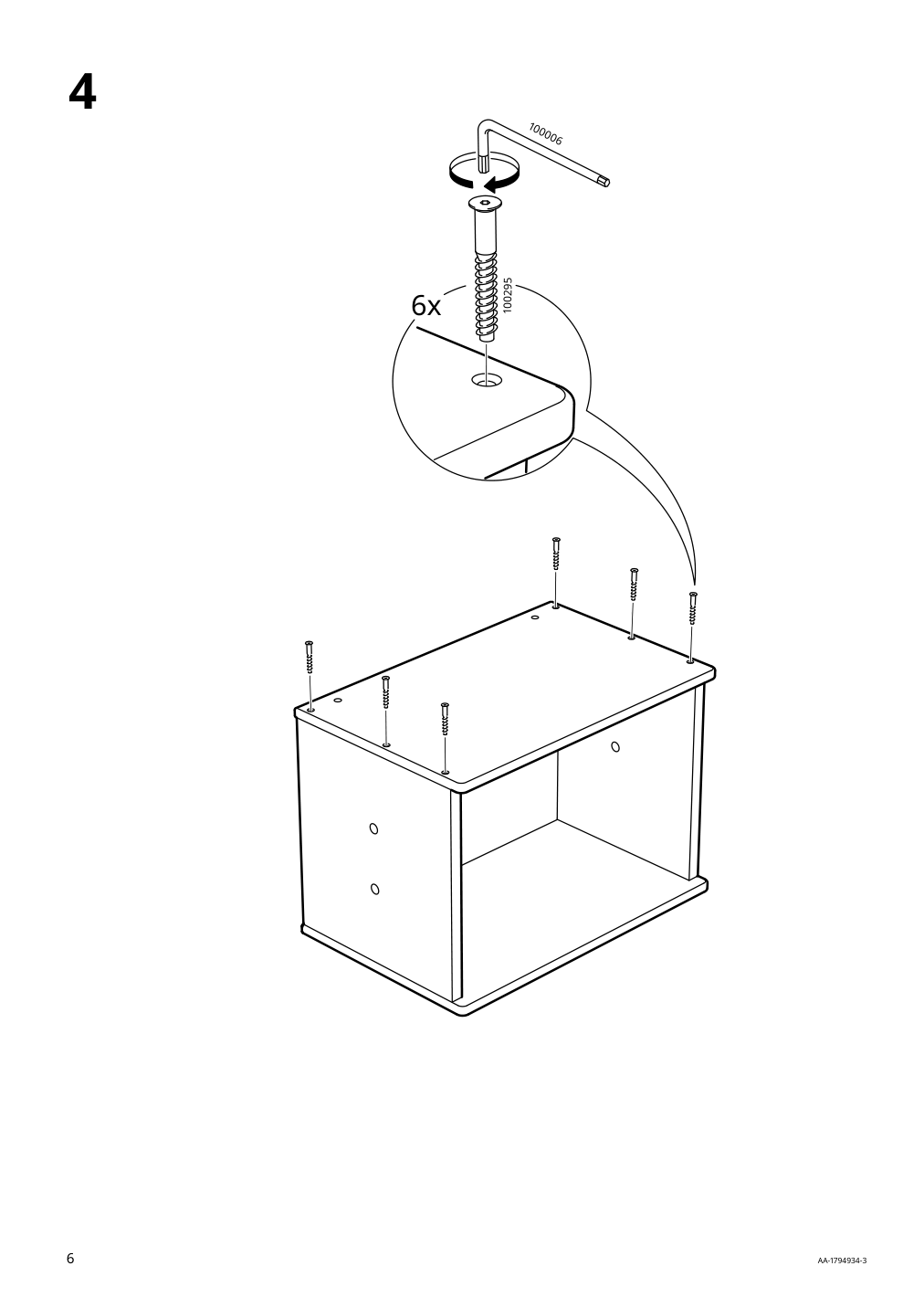 Assembly instructions for IKEA Flisat toy storage with casters | Page 6 - IKEA FLISAT toy storage with casters 102.984.20