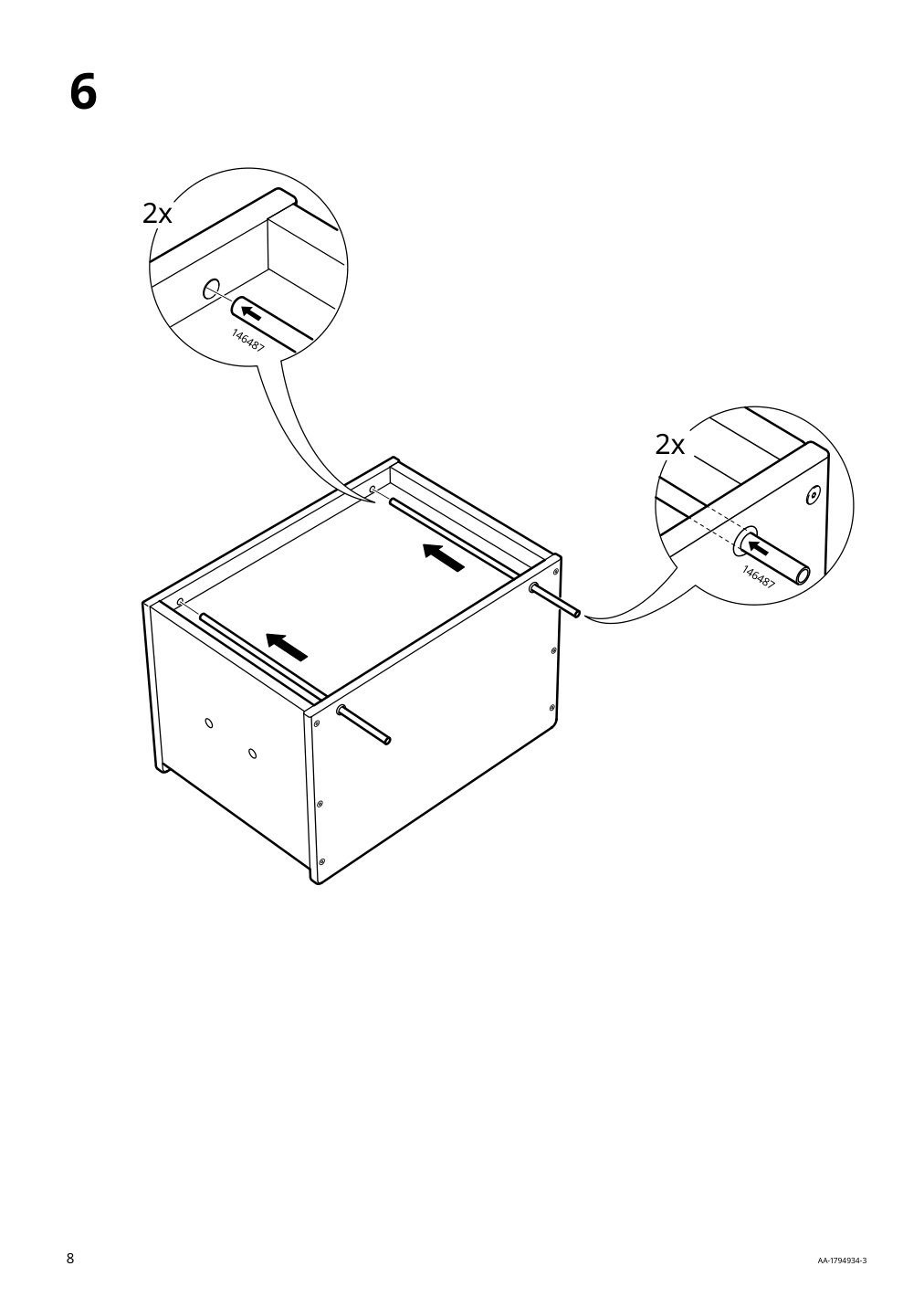 Assembly instructions for IKEA Flisat toy storage with casters | Page 8 - IKEA FLISAT toy storage with casters 102.984.20