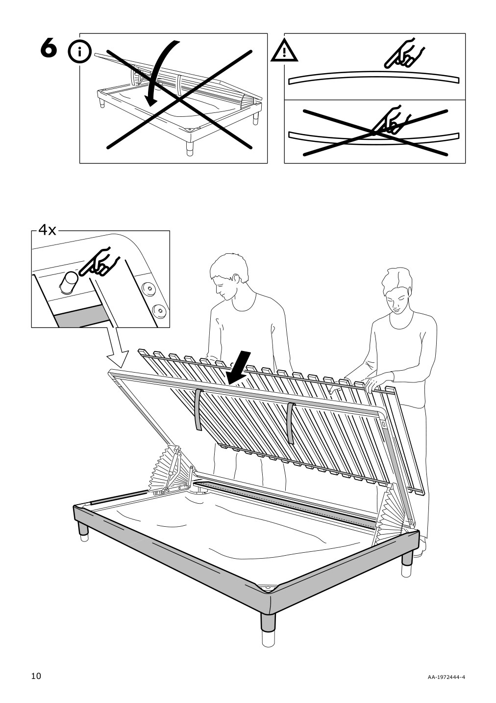 Assembly instructions for IKEA Flottebo cover sleeper sofa vissle purple | Page 10 - IKEA FLOTTEBO cover sleeper sofa 504.417.27