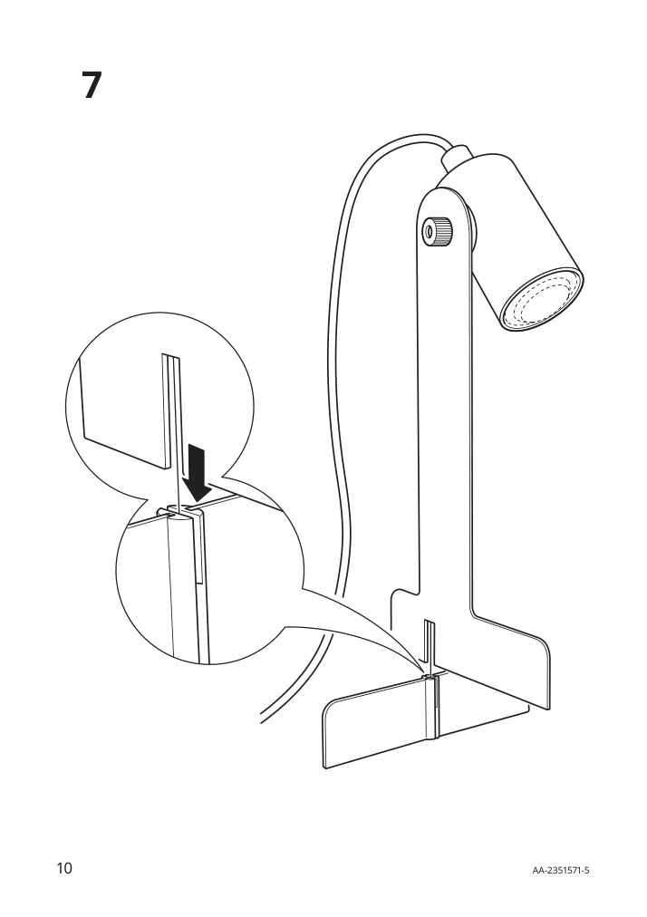 Assembly instructions for IKEA Flottilj desk lamp beige | Page 10 - IKEA FLOTTILJ desk lamp 905.523.08