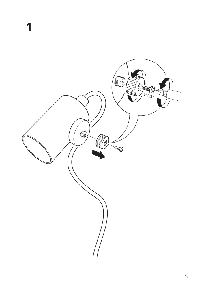 Assembly instructions for IKEA Flottilj desk lamp beige | Page 5 - IKEA FLOTTILJ desk lamp 905.523.08