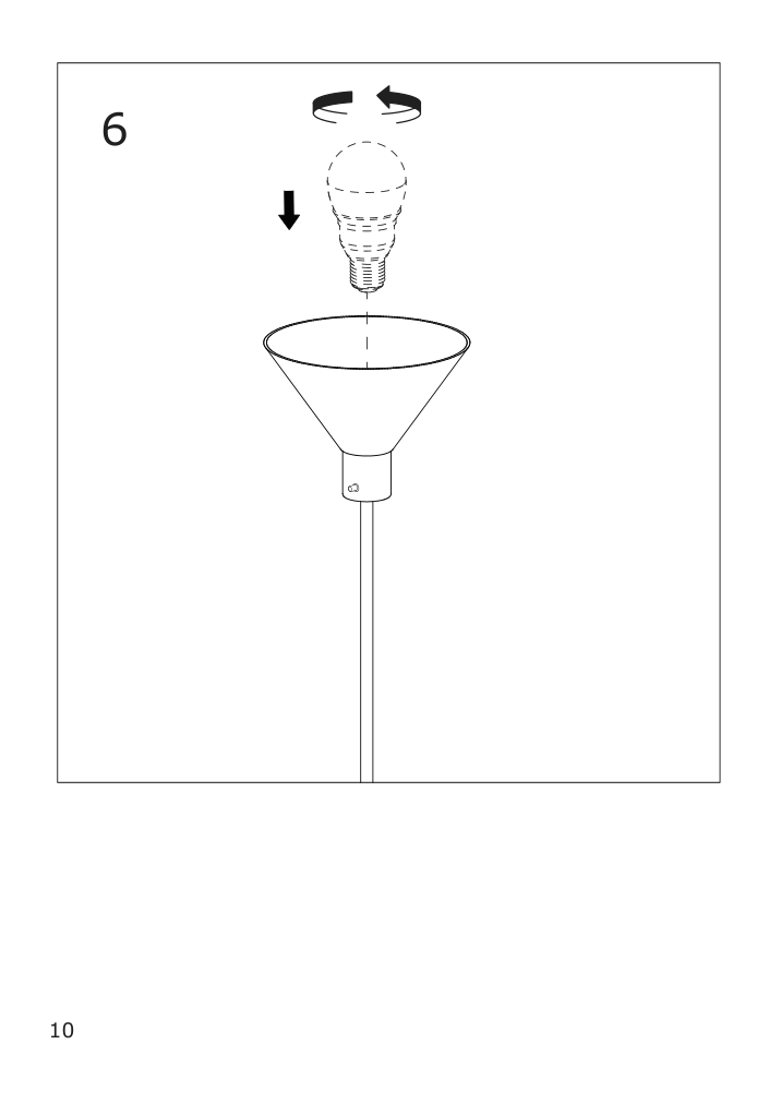 Assembly instructions for IKEA Flugbo floor uplighter nickel plated | Page 10 - IKEA FLUGBO floor uplighter 305.083.56