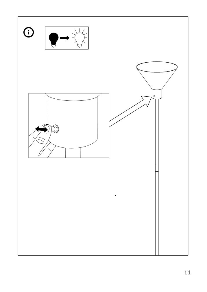 Assembly instructions for IKEA Flugbo floor uplighter nickel plated | Page 11 - IKEA FLUGBO floor uplighter 305.083.56