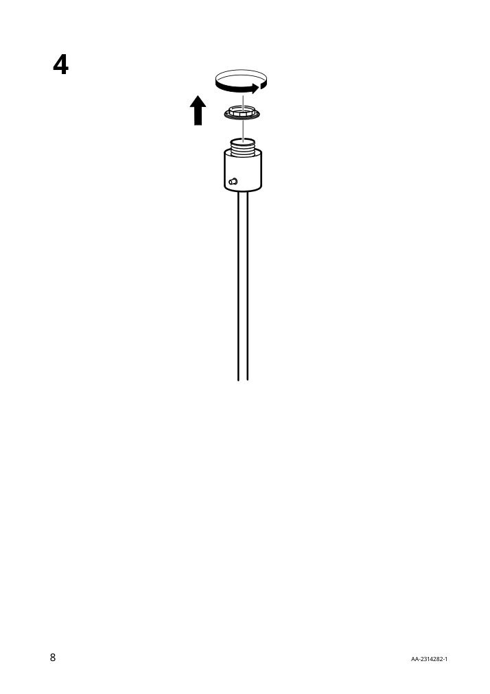 Assembly instructions for IKEA Flugbo floor uplighter nickel plated | Page 8 - IKEA FLUGBO floor uplighter 305.083.56