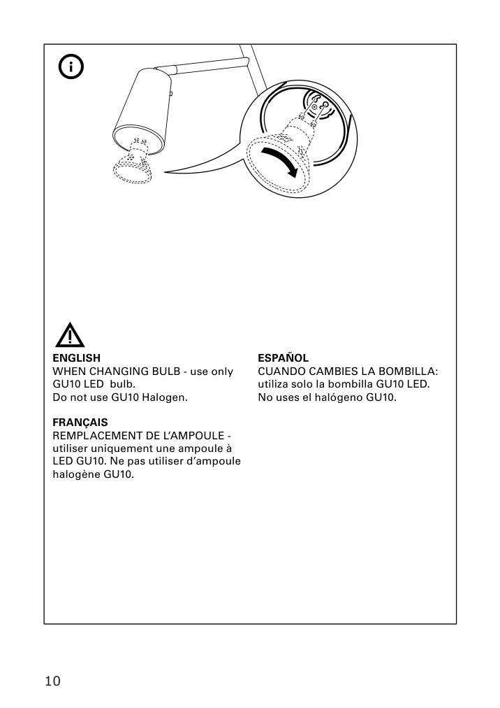 Assembly instructions for IKEA Flugbo floor uplighter reading lamp nickel plated | Page 10 - IKEA FLUGBO floor uplighter/reading lamp 805.083.06