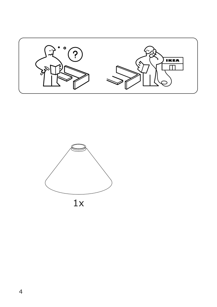 Assembly instructions for IKEA Flugbo floor uplighter reading lamp nickel plated | Page 4 - IKEA FLUGBO floor uplighter/reading lamp 805.083.06