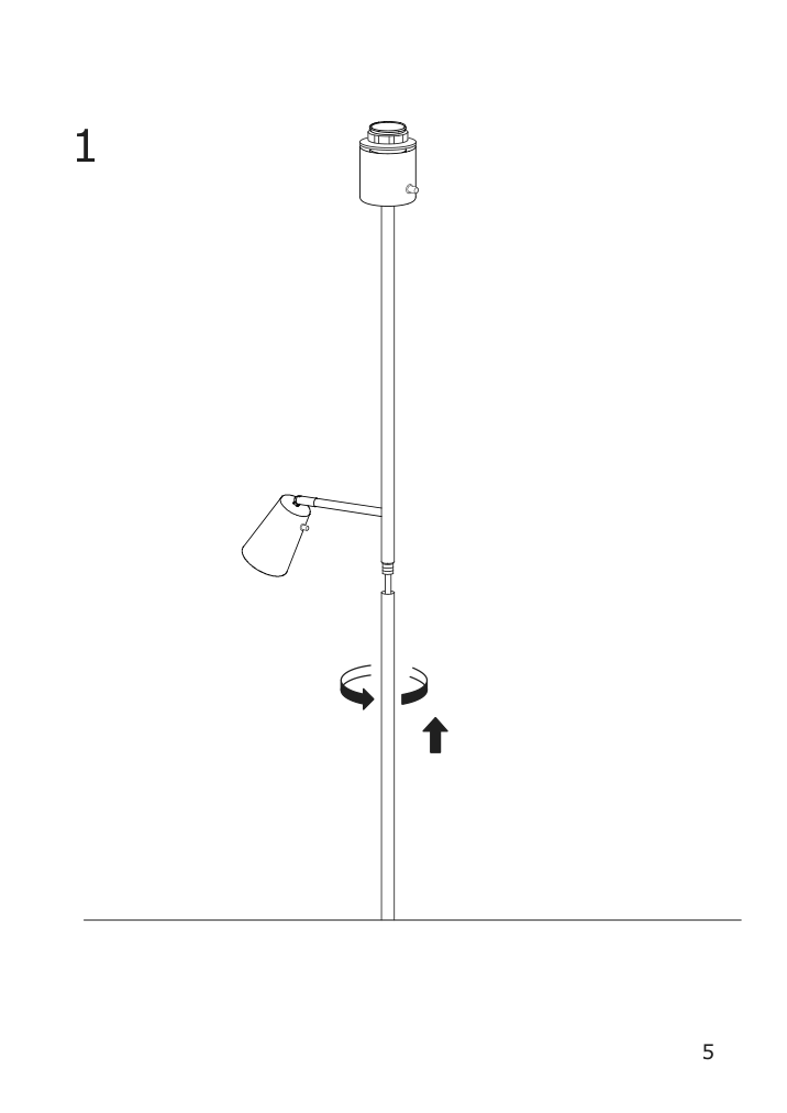 Assembly instructions for IKEA Flugbo floor uplighter reading lamp nickel plated | Page 5 - IKEA FLUGBO floor uplighter/reading lamp 805.083.06