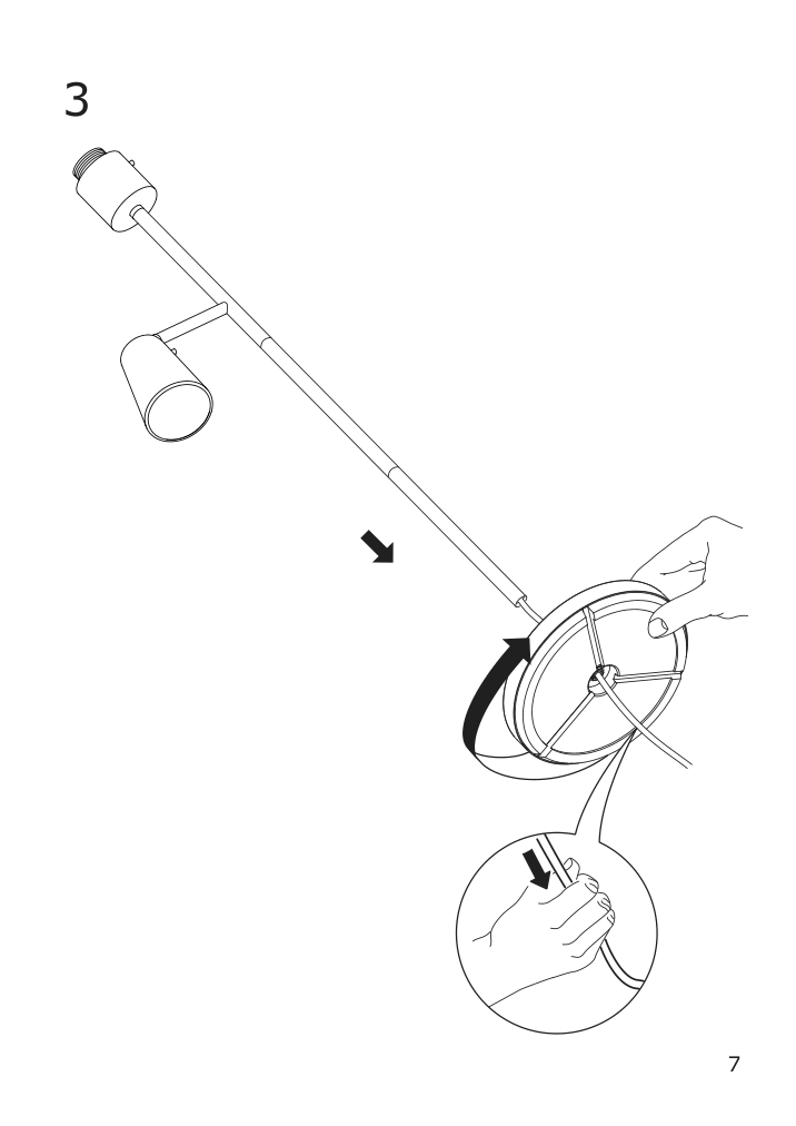 Assembly instructions for IKEA Flugbo floor uplighter reading lamp nickel plated | Page 7 - IKEA FLUGBO floor uplighter/reading lamp 805.083.06