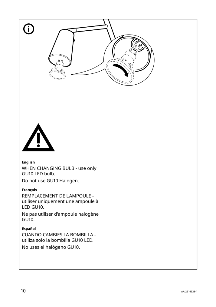 Assembly instructions for IKEA Flugbo floor uplighter reading lamp nickel plated | Page 10 - IKEA FLUGBO floor uplighter/reading lamp 805.083.06