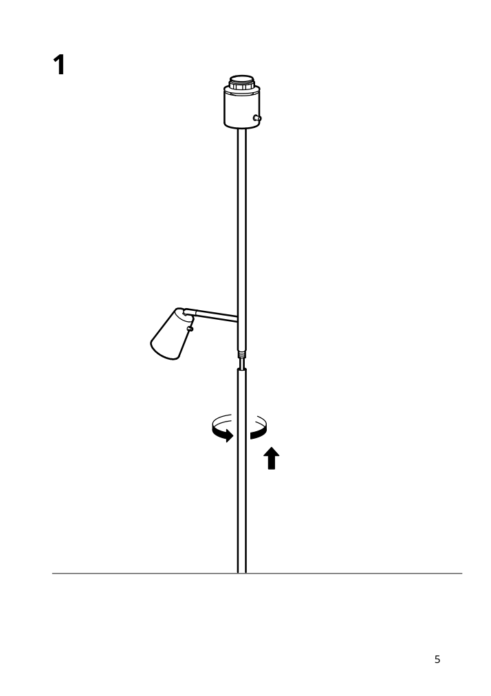 Assembly instructions for IKEA Flugbo floor uplighter reading lamp nickel plated | Page 5 - IKEA FLUGBO floor uplighter/reading lamp 805.083.06