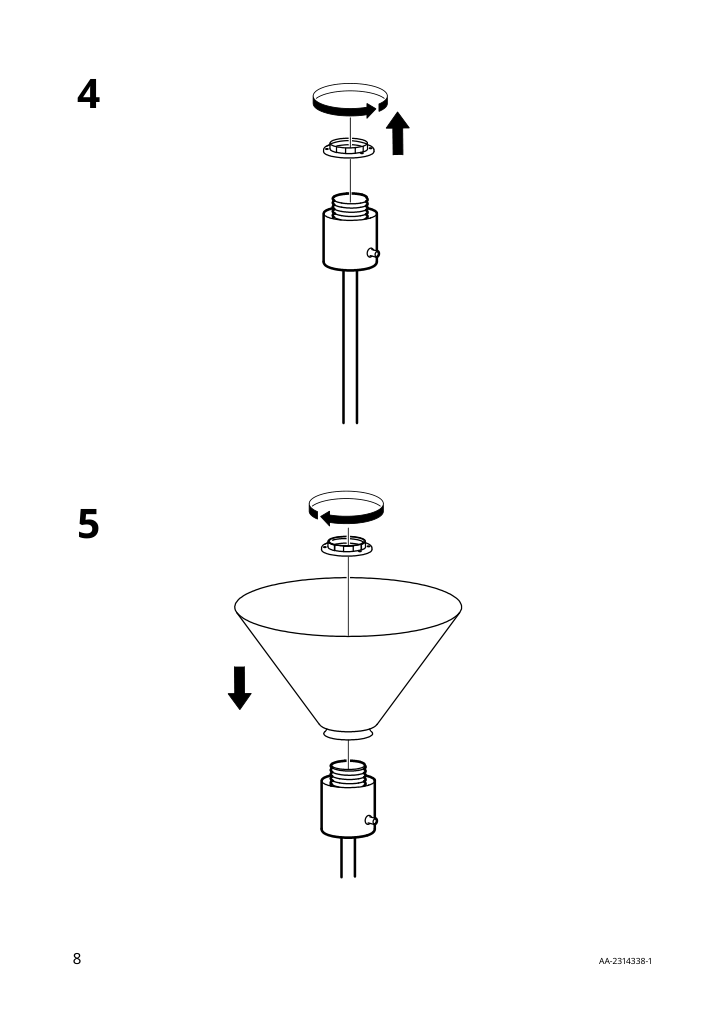 Assembly instructions for IKEA Flugbo floor uplighter reading lamp nickel plated | Page 8 - IKEA FLUGBO floor uplighter/reading lamp 805.083.06