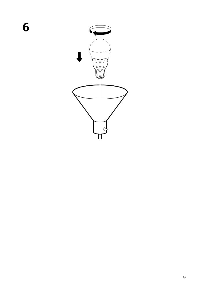 Assembly instructions for IKEA Flugbo floor uplighter reading lamp nickel plated | Page 9 - IKEA FLUGBO floor uplighter/reading lamp 805.083.06