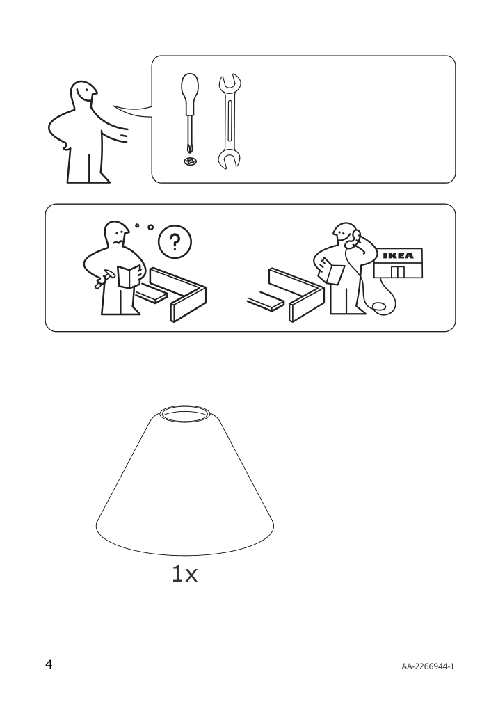 Assembly instructions for IKEA Flugbo table lamp nickel plated glass | Page 4 - IKEA FLUGBO table lamp 005.139.72