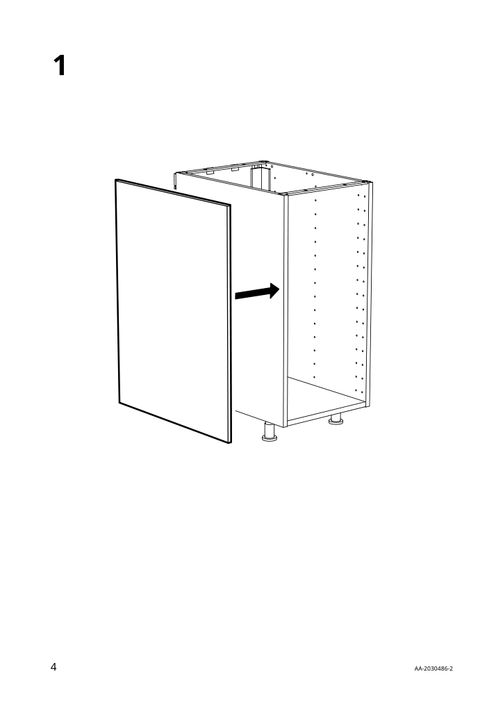 Assembly instructions for IKEA Foerbaettra cover panel high gloss white | Page 4 - IKEA FÖRBÄTTRA cover panel 304.002.90