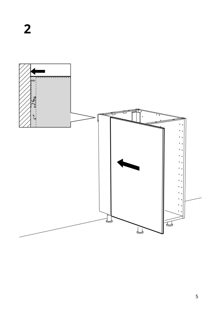 Assembly instructions for IKEA Foerbaettra cover panel high gloss white | Page 5 - IKEA FÖRBÄTTRA cover panel 304.002.90