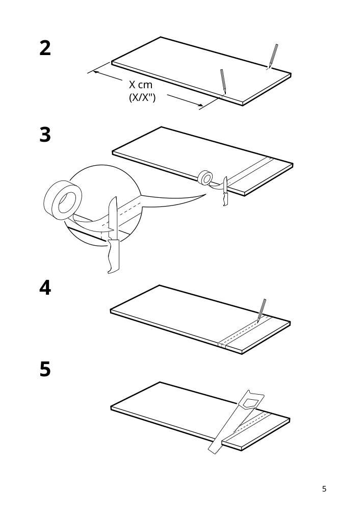 Assembly instructions for IKEA Foerbaettra cover panel high gloss white | Page 5 - IKEA FÖRBÄTTRA cover panel 704.002.88