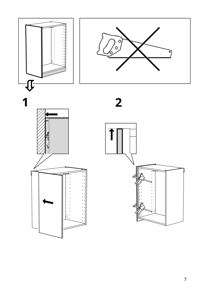 Assembly instructions for IKEA Foerbaettra cover panel high gloss white | Page 7 - IKEA FÖRBÄTTRA cover panel 704.002.88