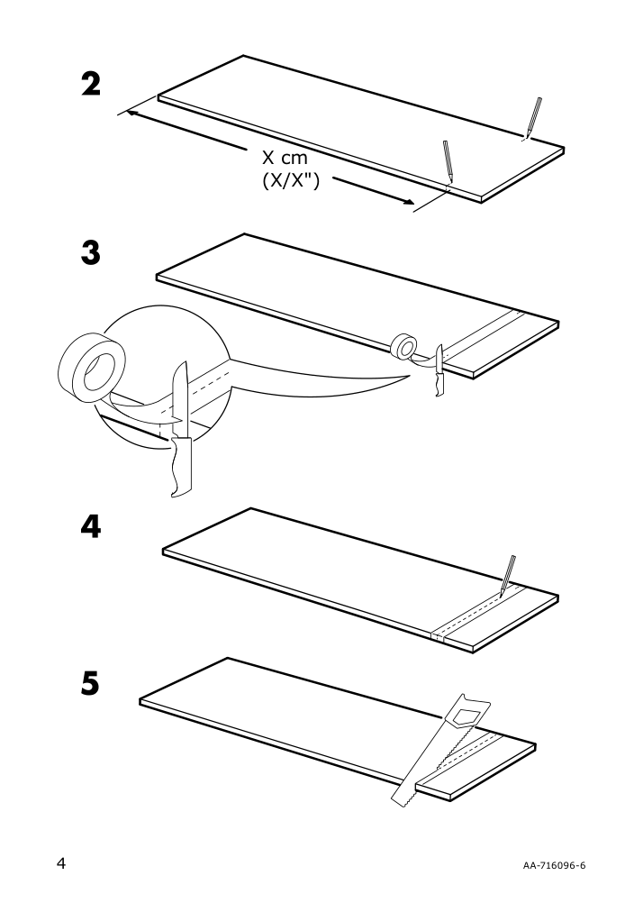 Assembly instructions for IKEA Foerbaettra cover panel high gloss white | Page 4 - IKEA FÖRBÄTTRA cover panel 104.002.91