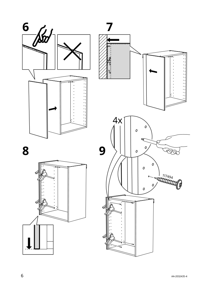 Assembly instructions for IKEA Foerbaettra cover panel matt white | Page 6 - IKEA FÖRBÄTTRA cover panel 304.177.47