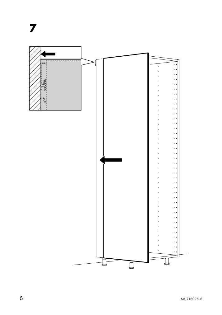 Assembly instructions for IKEA Foerbaettra cover panel matt white | Page 6 - IKEA FÖRBÄTTRA cover panel 504.177.51