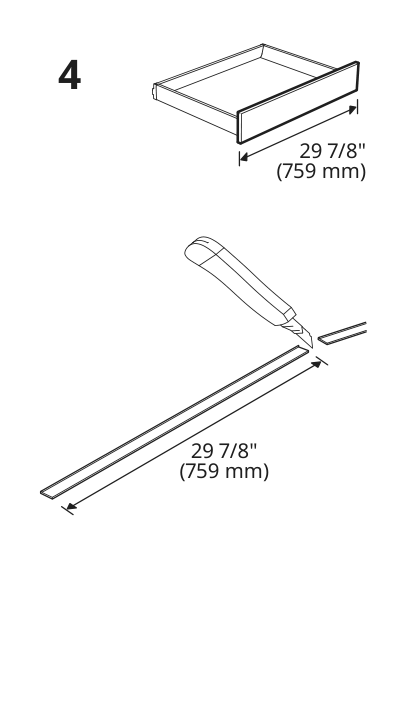 Assembly instructions for IKEA Foerbaettra cover strip and fasteners stainless steel color | Page 7 - IKEA SEKTION base cabinet for oven 693.889.42