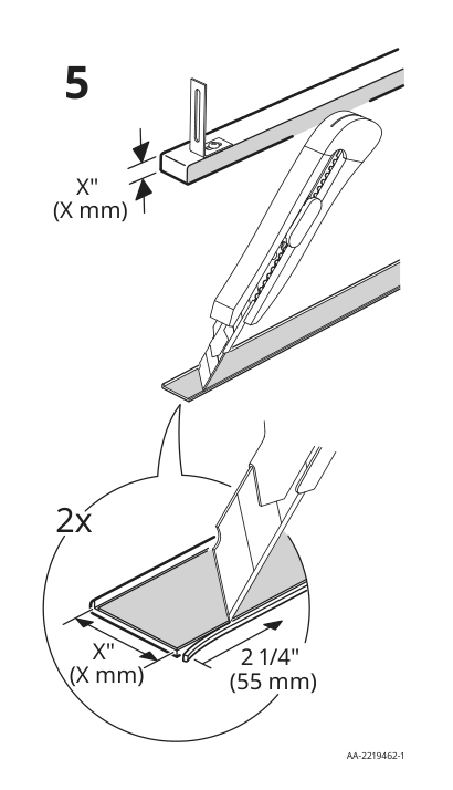 Assembly instructions for IKEA Foerbaettra cover strip and fasteners stainless steel color | Page 8 - IKEA SEKTION base cabinet for oven 693.889.42