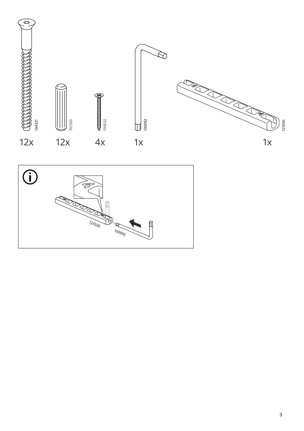 Assembly instructions for IKEA Foerhoeja kitchen cart birch white | Page 3 - IKEA FÖRHÖJA kitchen cart 605.278.67