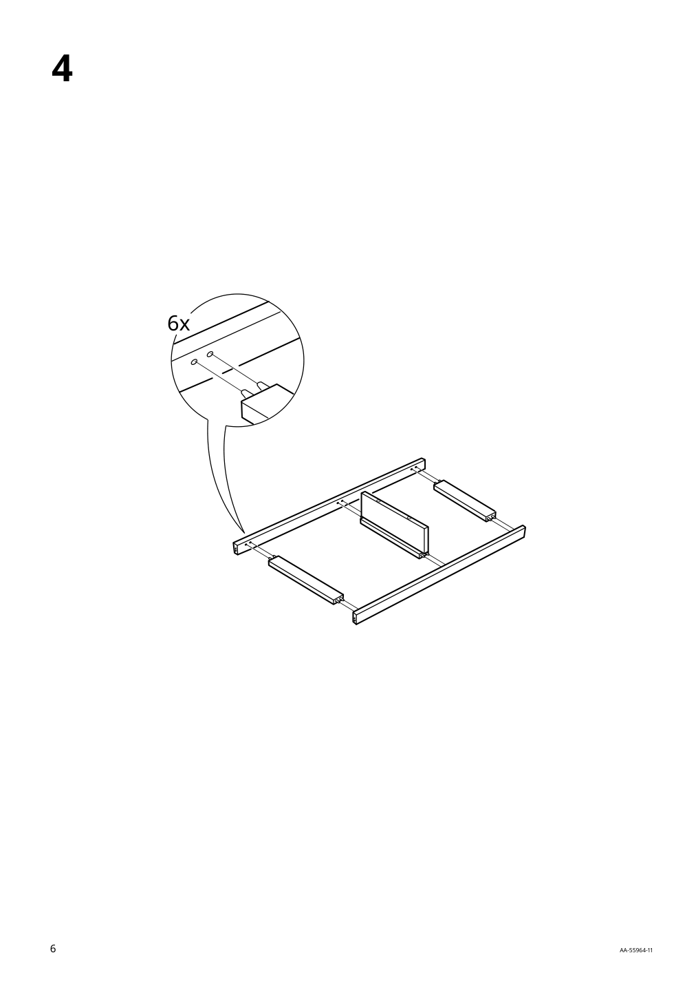 Assembly instructions for IKEA Foerhoeja kitchen cart birch gray | Page 6 - IKEA FÖRHÖJA kitchen cart 504.867.25