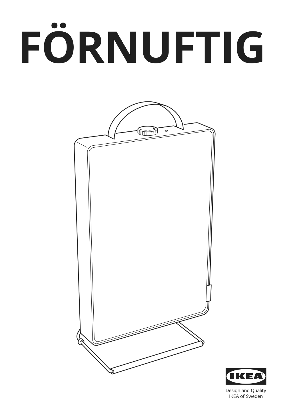 Assembly instructions for IKEA Foernuftig air purifier black | Page 1 - IKEA FÖRNUFTIG air purifier 104.880.62