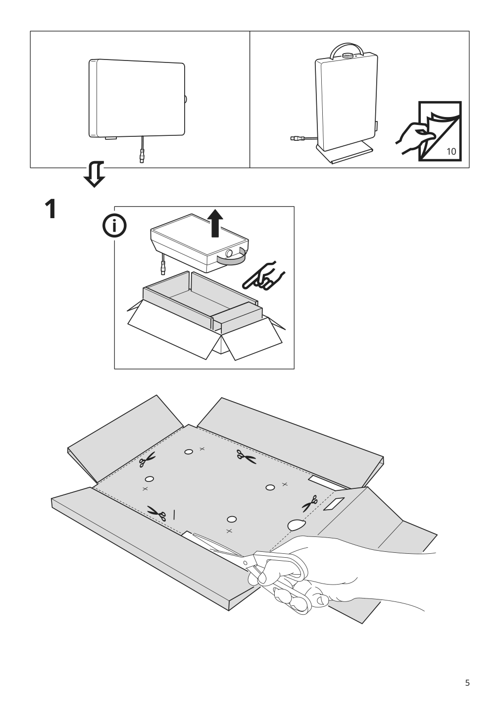 Assembly instructions for IKEA Foernuftig air purifier black | Page 5 - IKEA FÖRNUFTIG air purifier 104.880.62