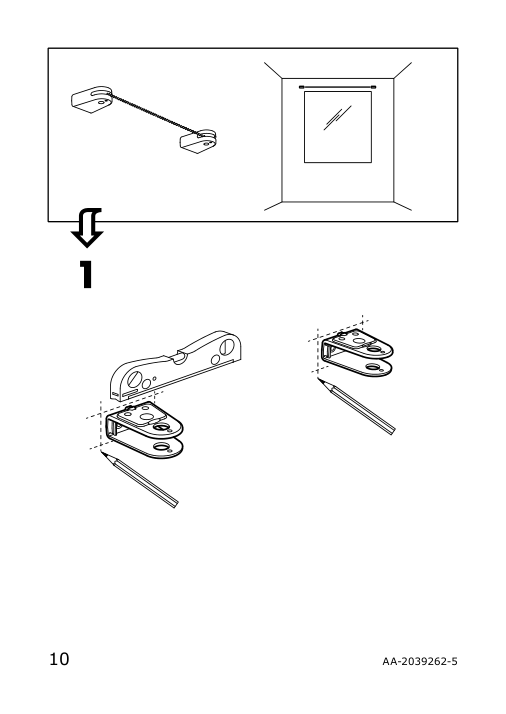 Assembly instructions for IKEA Foersynt curtain wire white | Page 10 - IKEA FÖRSYNT curtain wire 503.533.20