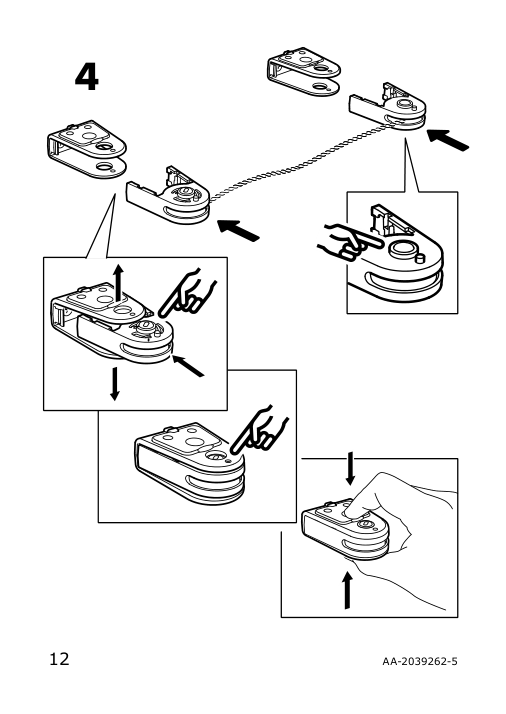 Assembly instructions for IKEA Foersynt curtain wire white | Page 12 - IKEA FÖRSYNT curtain wire 503.533.20